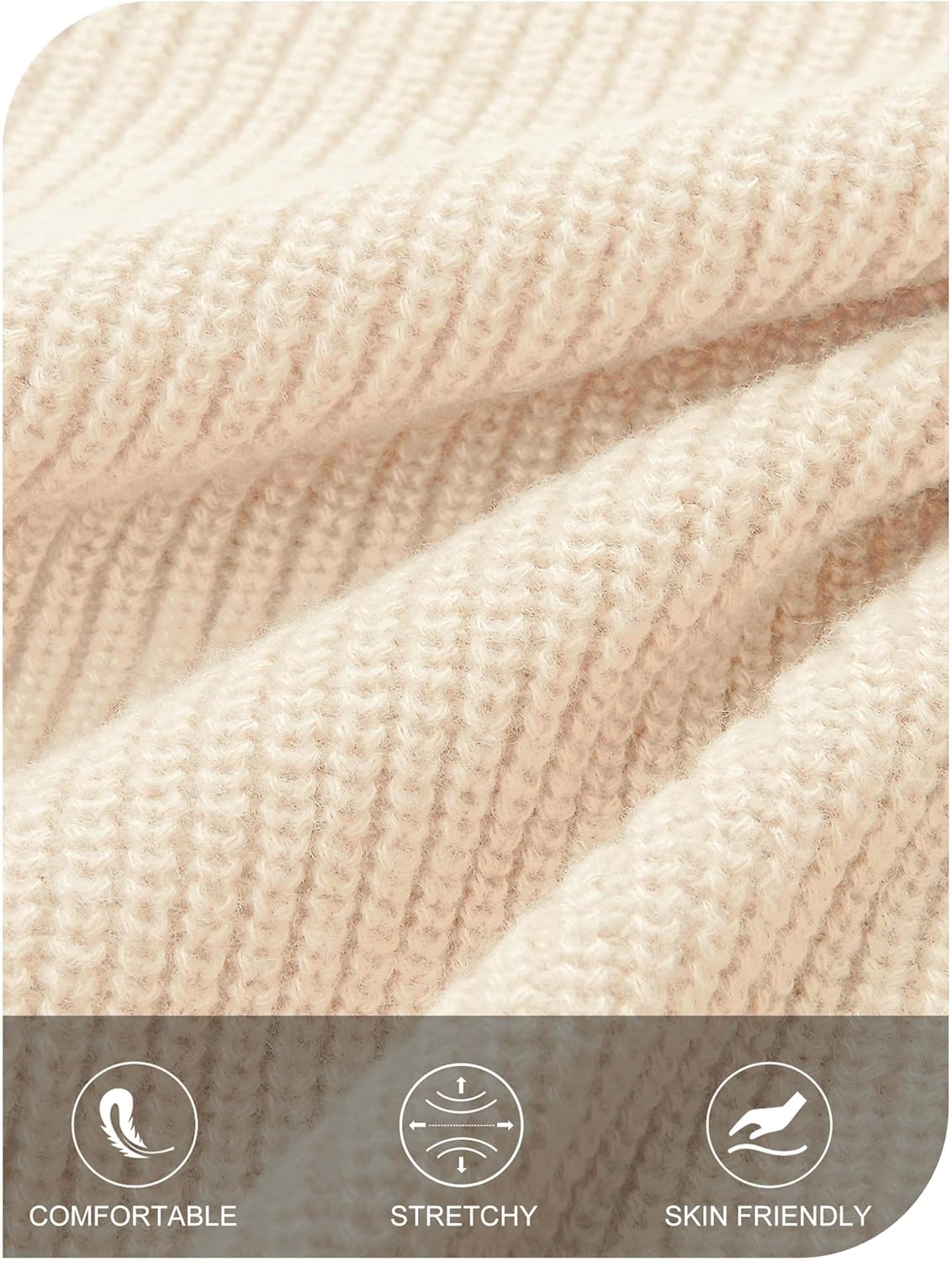 MEROKEETY Women's Winter Fall Long Sleeve Cardigan Sweater 2026 Crew Neck Button Open Front Chunky Knit Outfits - Image 6