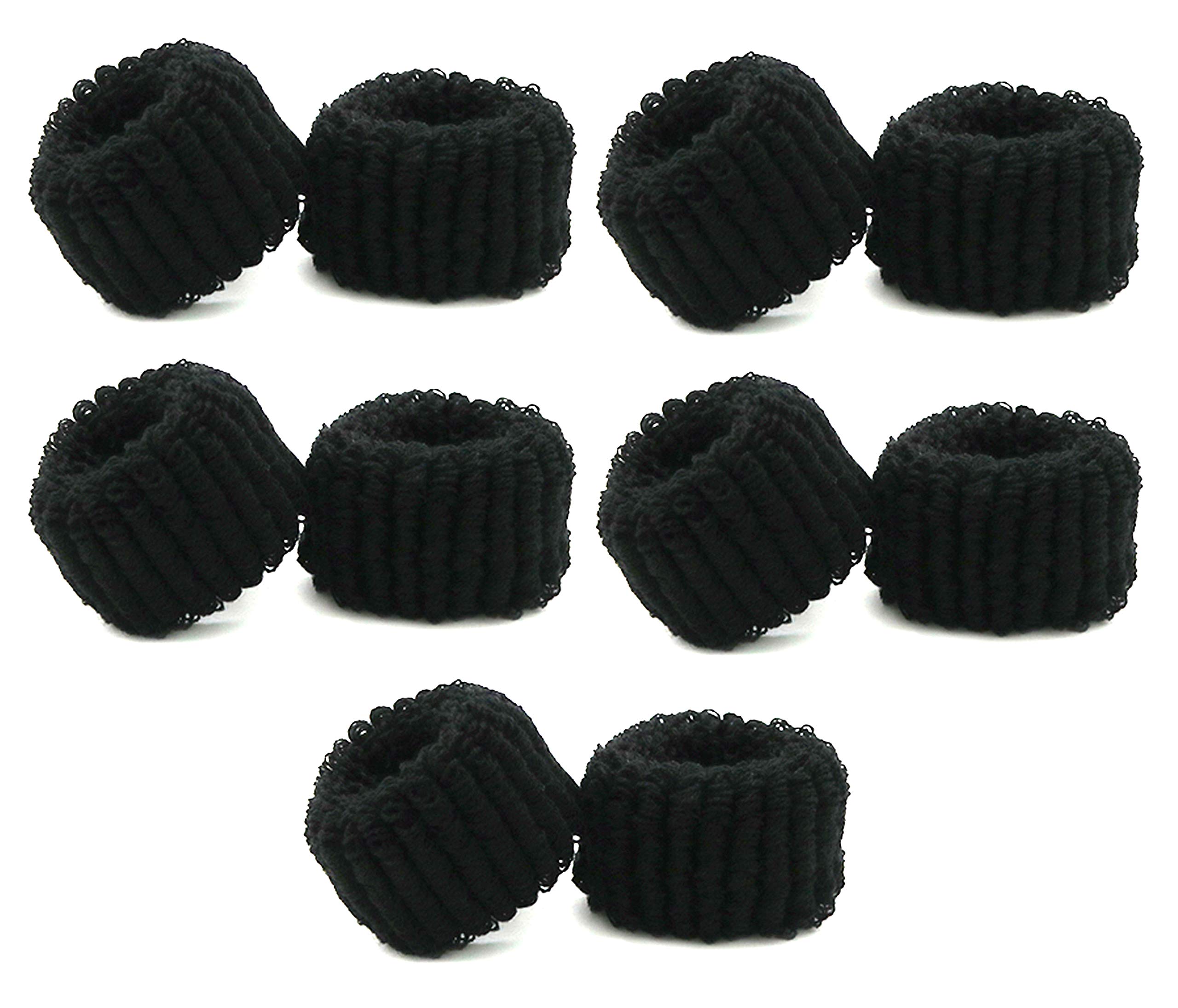 Amazon.com : Cotton Large Black Soft Thick Towelling Hair Ponios Bobbles  Ponytail Bands Black Terry Ponytail Holder (10PCS BLACK) : Beauty &  Personal Care