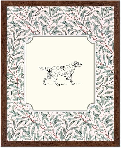 Miniatura 8 de Poster Master Impresión Vintage de Cachorro - Póster Retro de Perro - Arte Pastel - Diseño de Pared de Animal Floral - Arte Bohemio Chic -