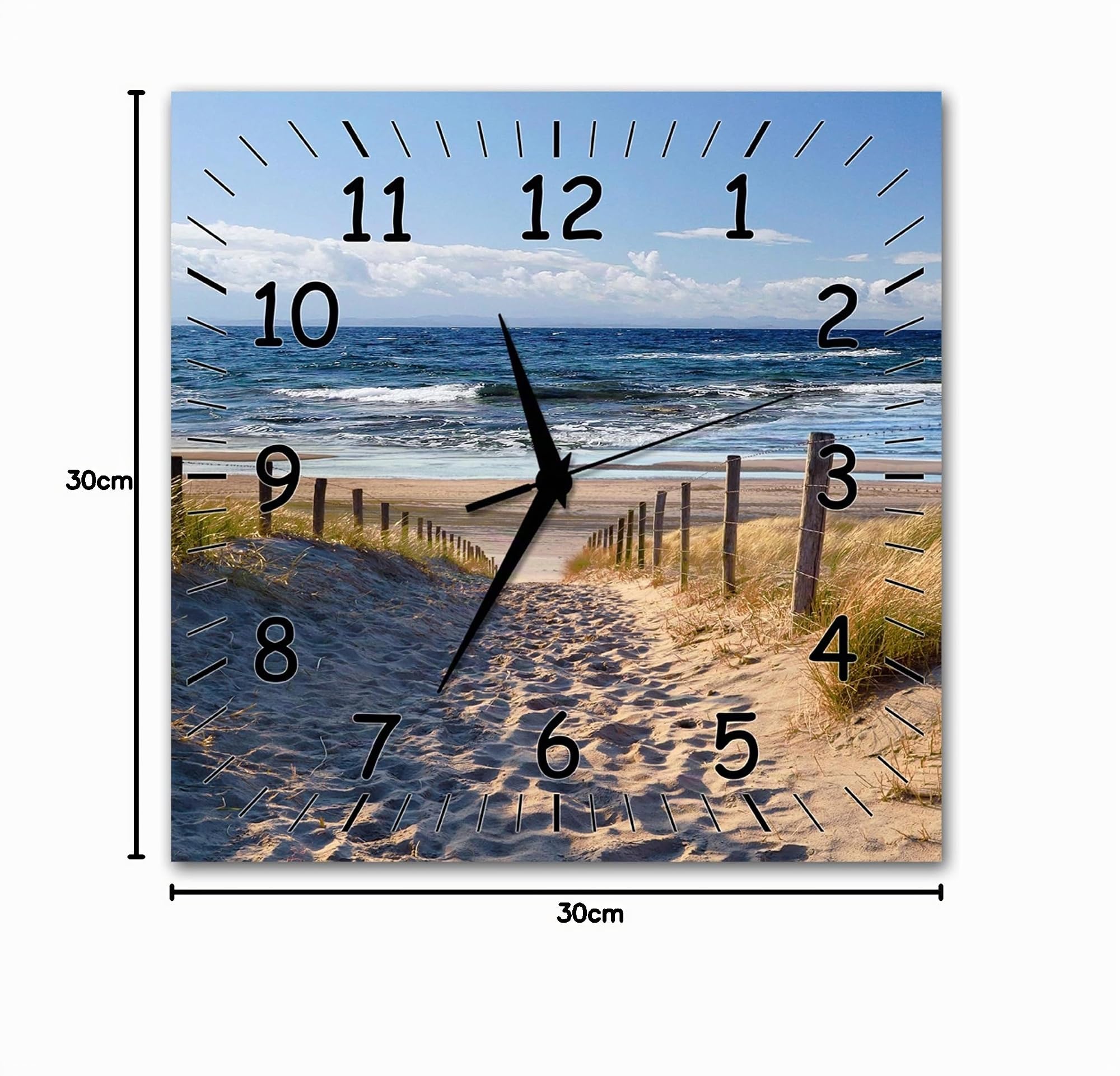 BM wahlweise Funkwanduhr ODER Quarzwanduhr Funkwanduhren Funkuhr Wanduhr Funk ODER Quarz kein Ticken lautlos geräuschlos leise modern ohne Tickgeräusche MF10-9371-funk