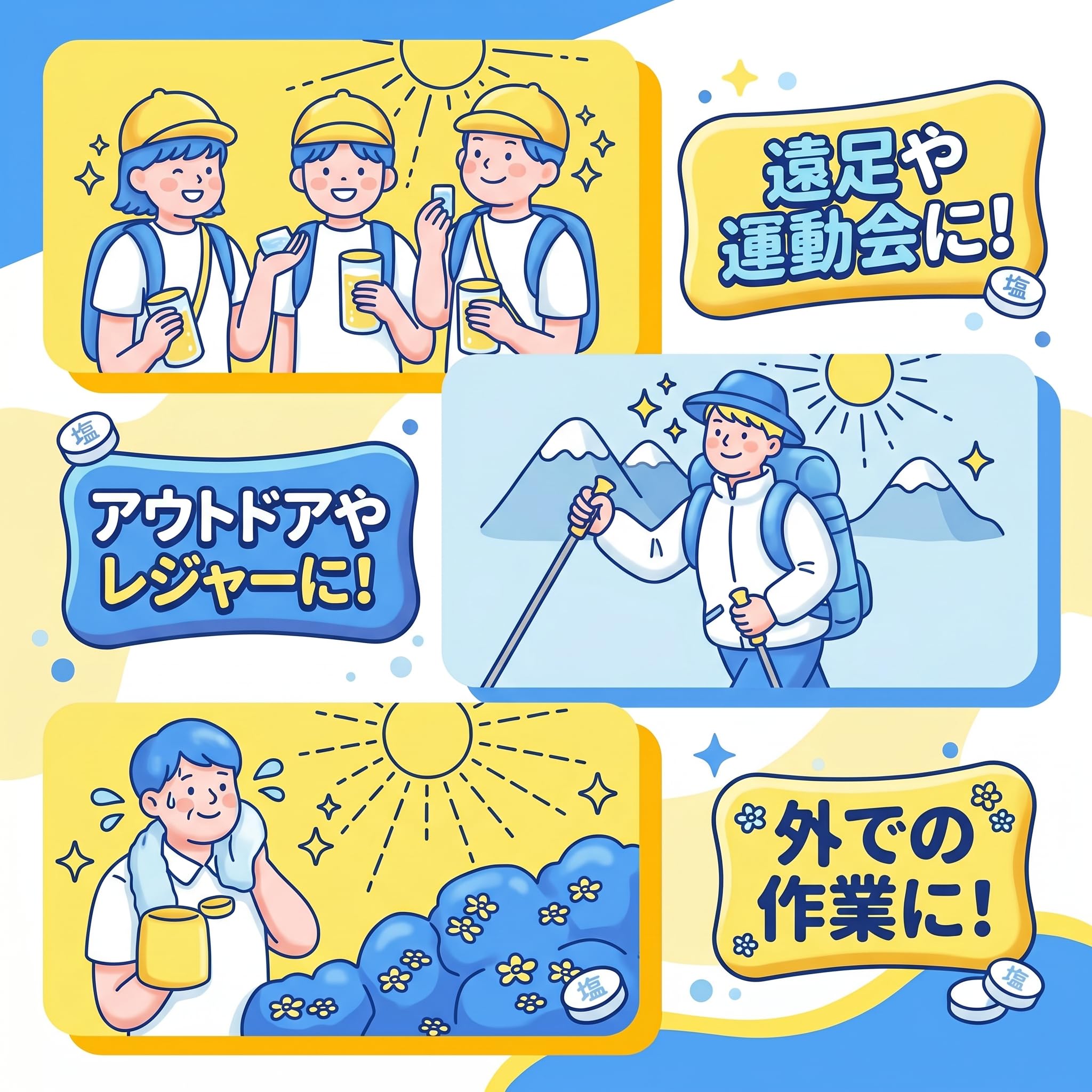 Amazon.co.jp: カバヤ 塩分チャージタブレッツ スポーツドリンク味 100