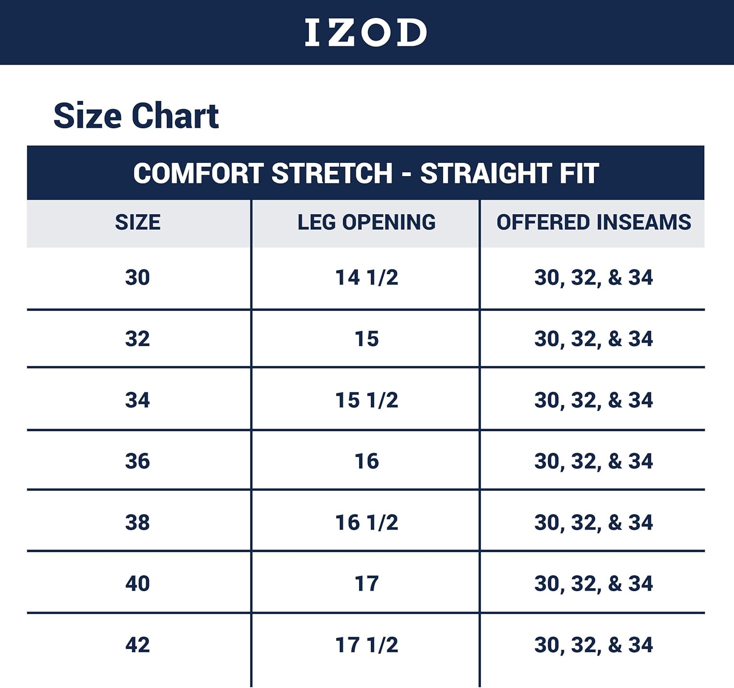 IZOD Men's Comfort Stretch Straight Fit Jean 40W x 30L Mavericks Blue