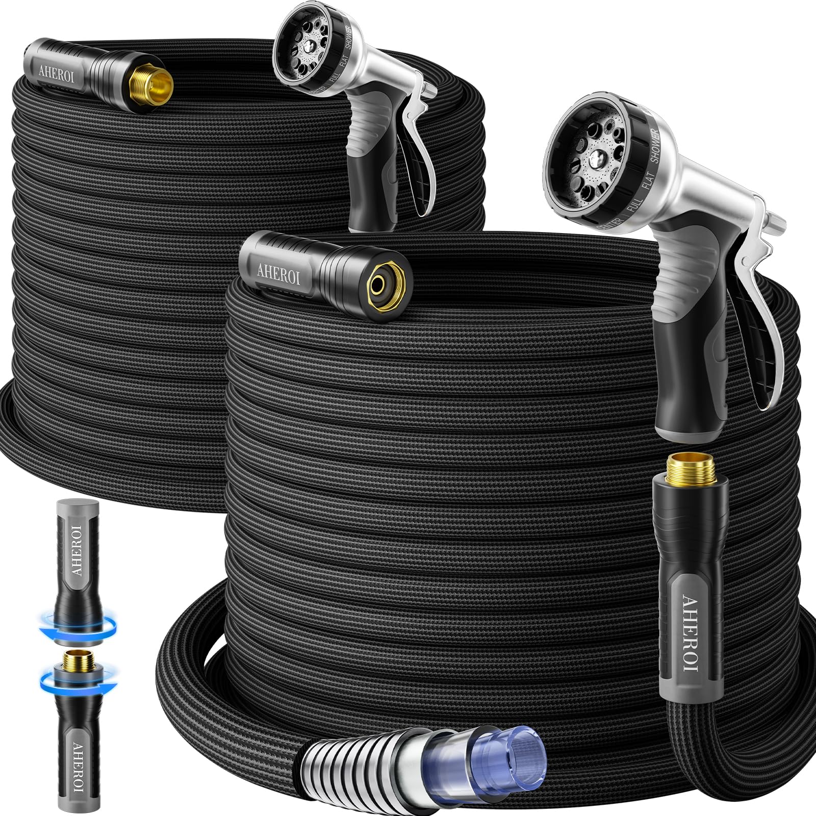 Aheroi Garden Hose 50FT Duo Mode