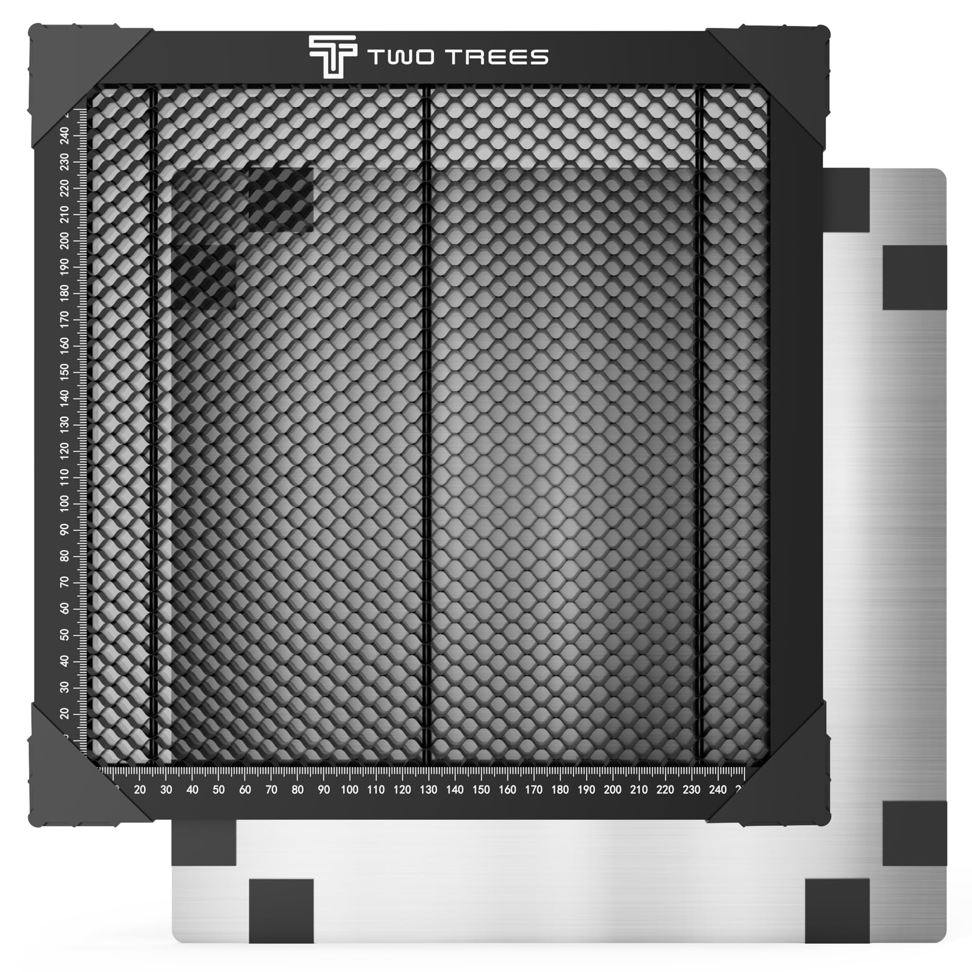 Honeycomb Wabentisch für Laser Graviermaschine, 300x300x22mm Waben Laser Arbeitsplatte, Tischschutz mit Aluminiumplatte, Kompatibel mit verschiedenen Graviermaschinen