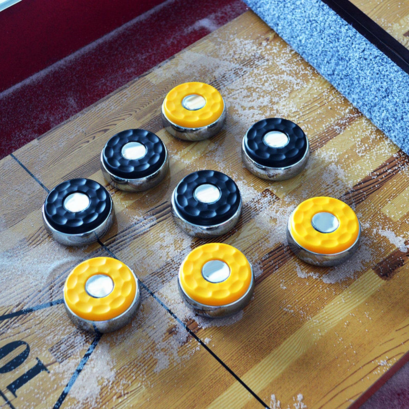 Amagogo 8 Stück Shuffleboard Pucks, Matte Oberfläche, 58 Mm