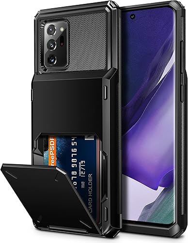 Vofolen Funda para Galaxy Note 20 Ultra Tarjetero Cartera 4-Card Flip Cover Ranura de Crédito Bolsillo Trasero Hombres Doble Capa Protectora Hybrid