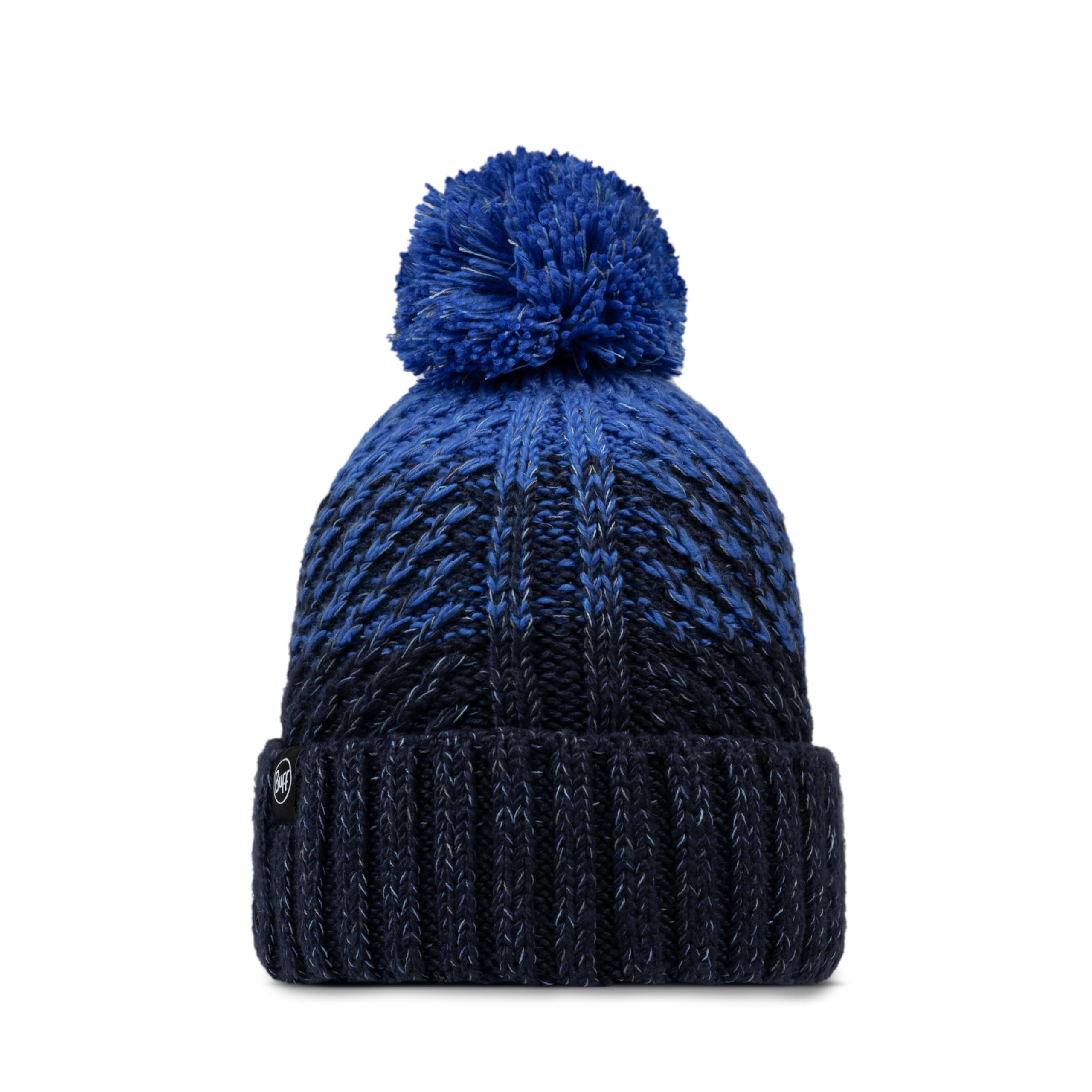 Buff Czapka z dzianiny i polaru dla dorosłych kobiet, zimna, praktyczna, uniwersalna, moda, izolacja termiczna, wygodna, jeden rozmiar, ciemnoniebieski