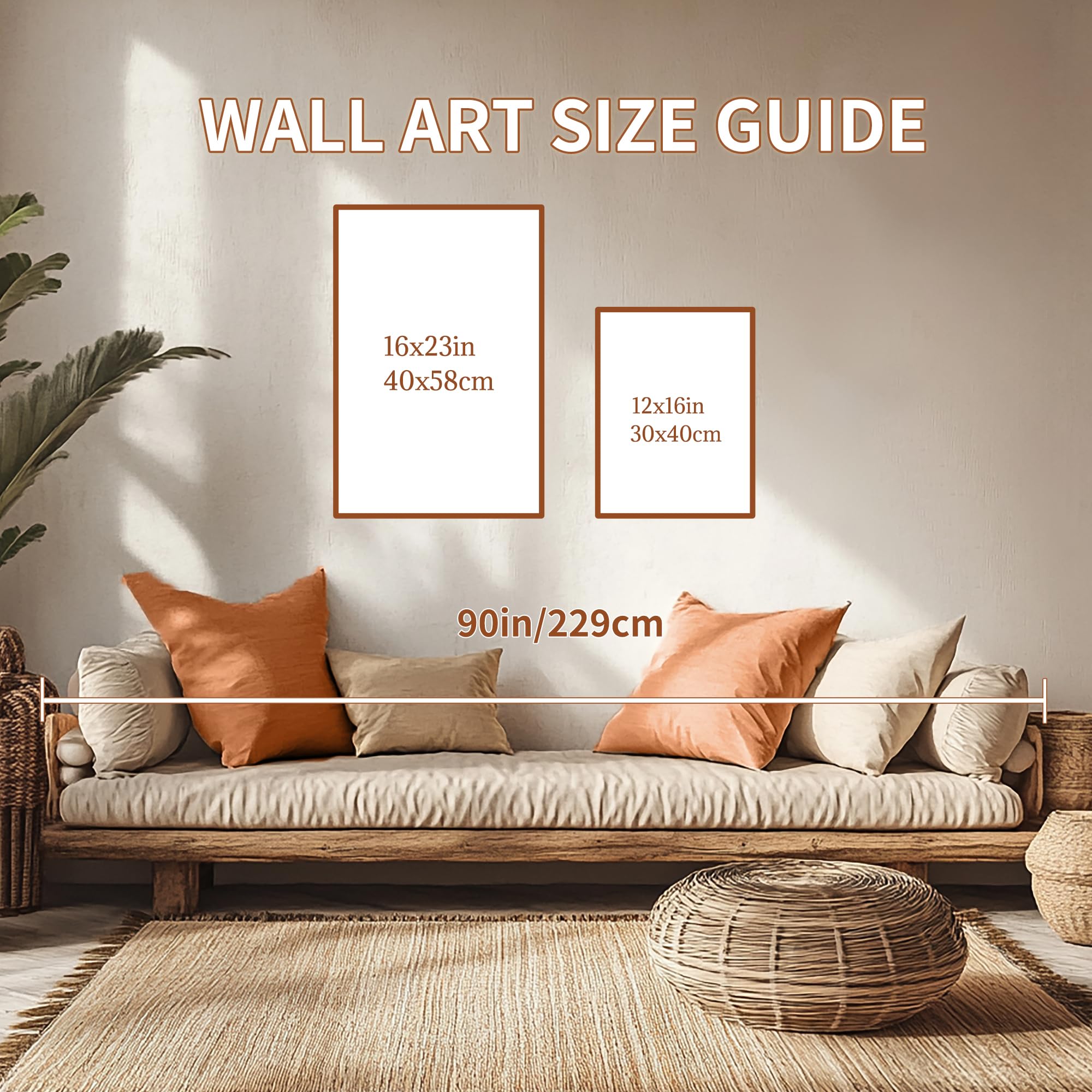 MHARTK66 Aquarell Gold Wald Leinwand Bilder Set Wohnzimmer, Herbst Durchgehende Bergkette Landschafts Wandbild Schlafzimmer, Gelb Abstrakt Bilde Aesthetic, Modern Minimal Wandeko Badezimmer Flur Büro