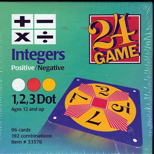 24 Game Juego de cartas de matemáticas de 96 cartas Integers