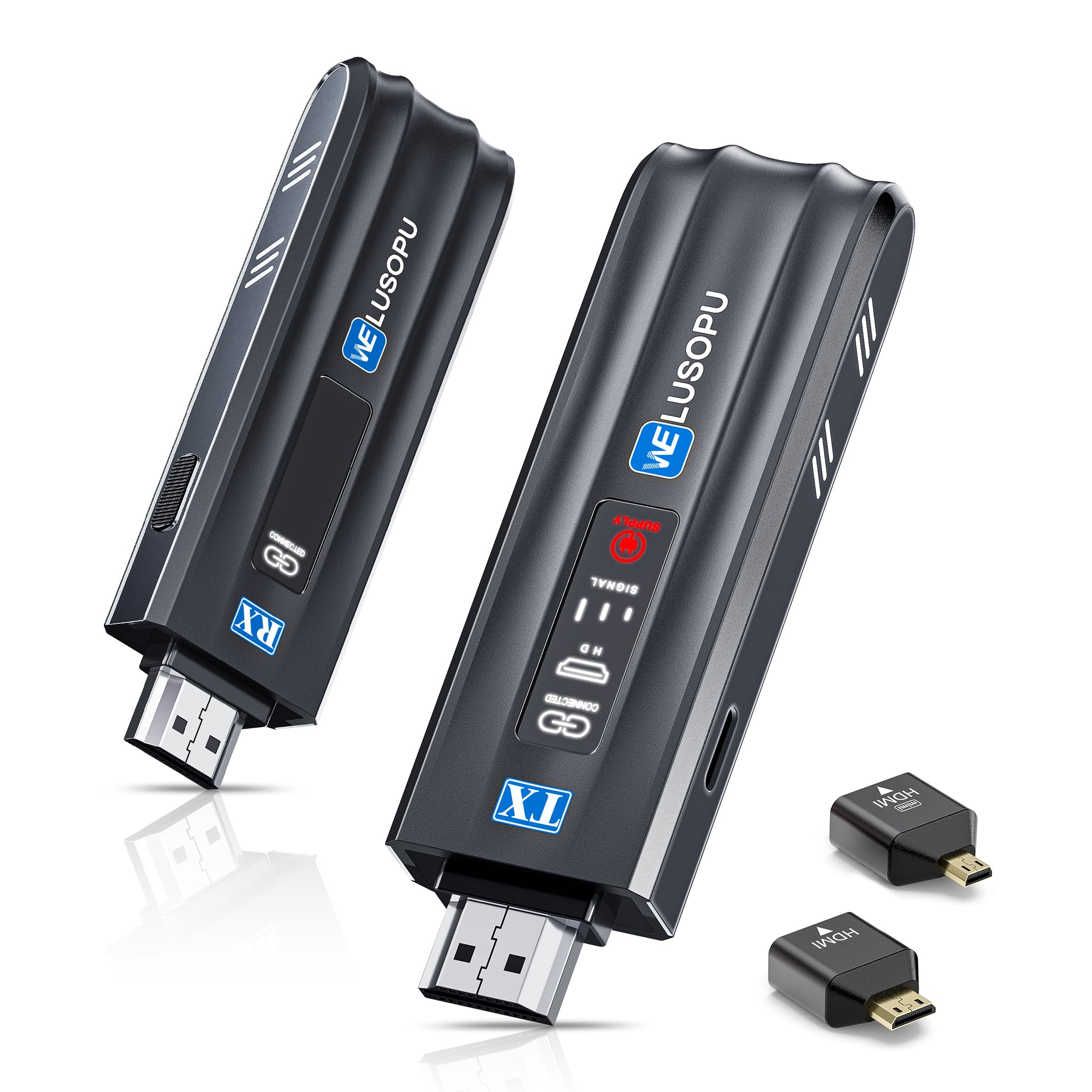 Émetteur et récepteur HDMI sans fil 2026 avec écran intelligent. WELUSOPU
