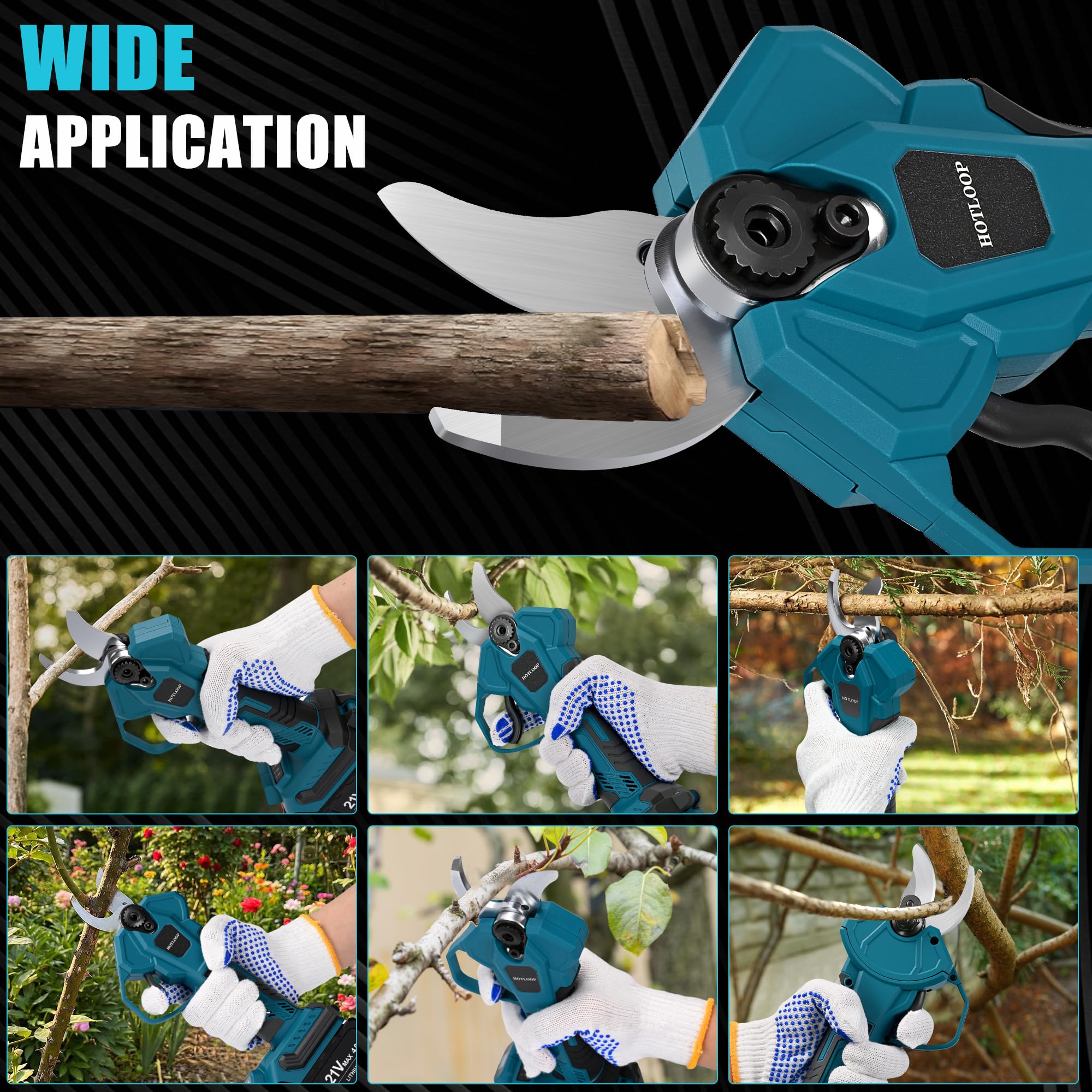 Akku Astschere Professionelle Elektrische Gartenschere für Makita 18V Batterie (Ohne Akku),Gardena Akku Gartenschere Max 40mm Schneiddurchmesser,LCD Anzeige