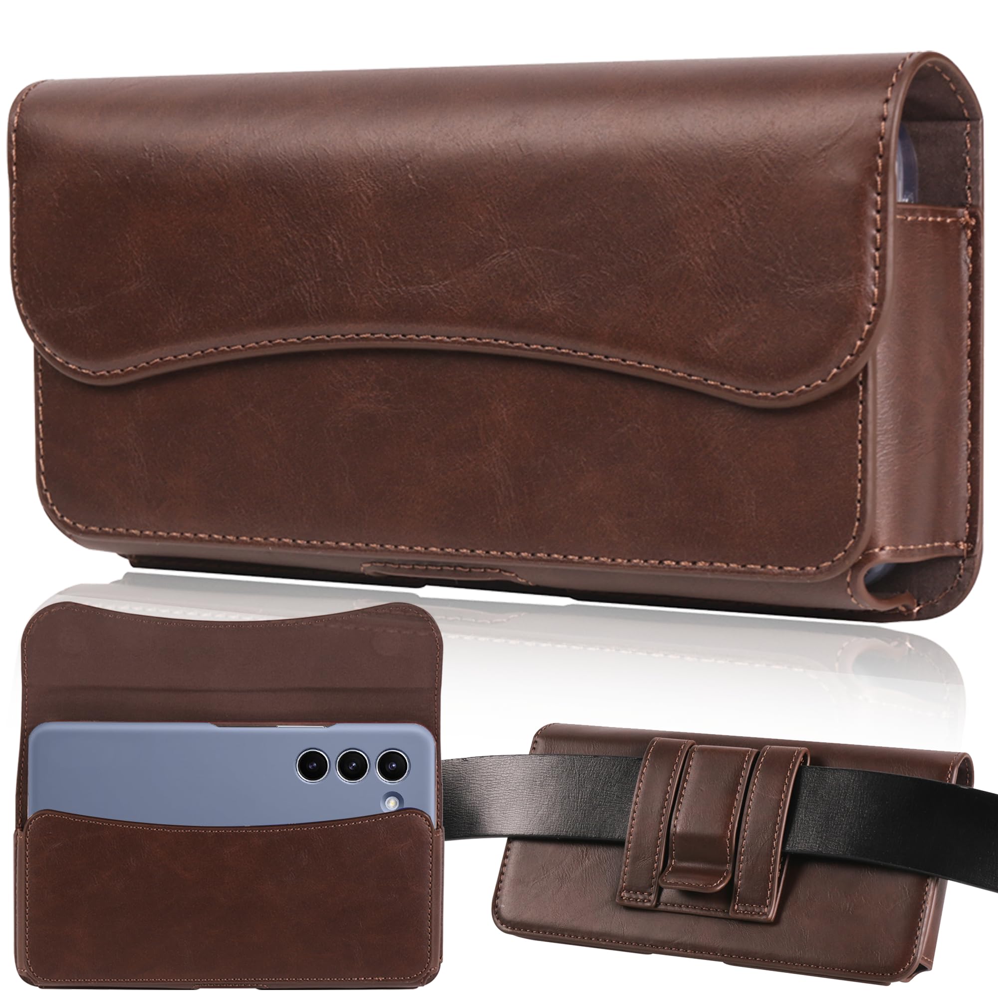 INGIDO Holster for Galaxy S24 Ultra S23 Ultra S22 Ultra 5G Note 20 Ultra 5G Note 10+ Plus 5G - Premium Cell Phone Case with Belt Clip [Magnetic