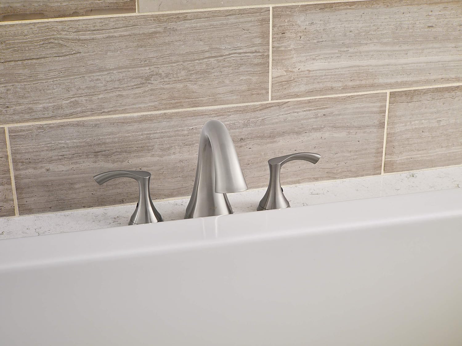 Danze D300922BNT Antioch Two Handle Roman Tub Trim Kit, Brushed Nickel, Valve Not Included