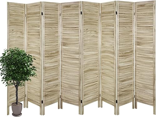 Babion Divisores de habitación de 8 paneles, separadores de habitación de madera, separadores de habitación portátiles y pantallas de privacidad