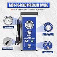 Vista 3 de Kit de purga de freno eléctrico BELEY, máquina automática de 110V para cambio de aceite de líquido de frenos con kit de purga de cilindro maestro