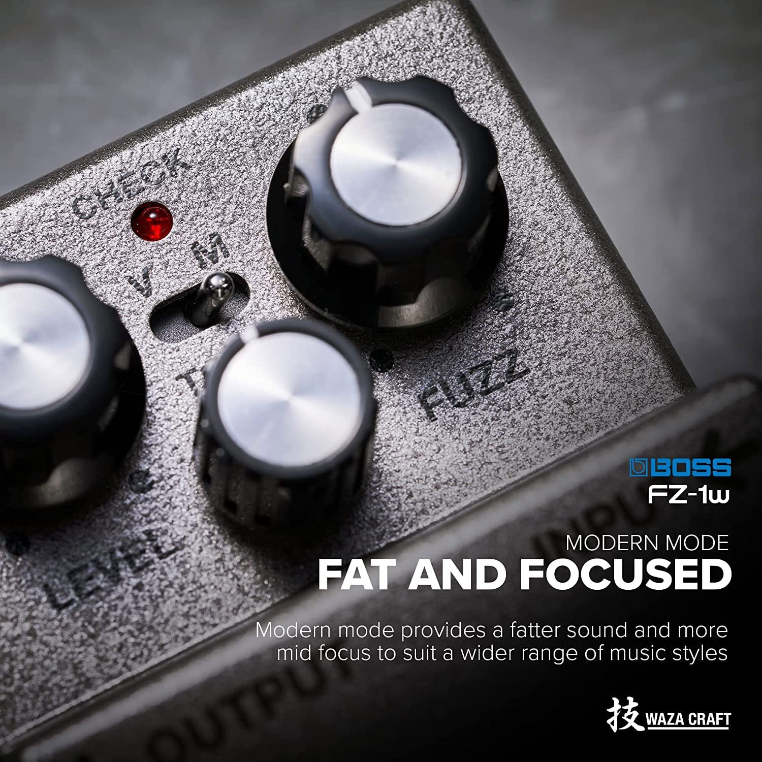 Boss FZ-1W Waza Edition Fuzz Effektgerät + keepdrum 9V Netzteil