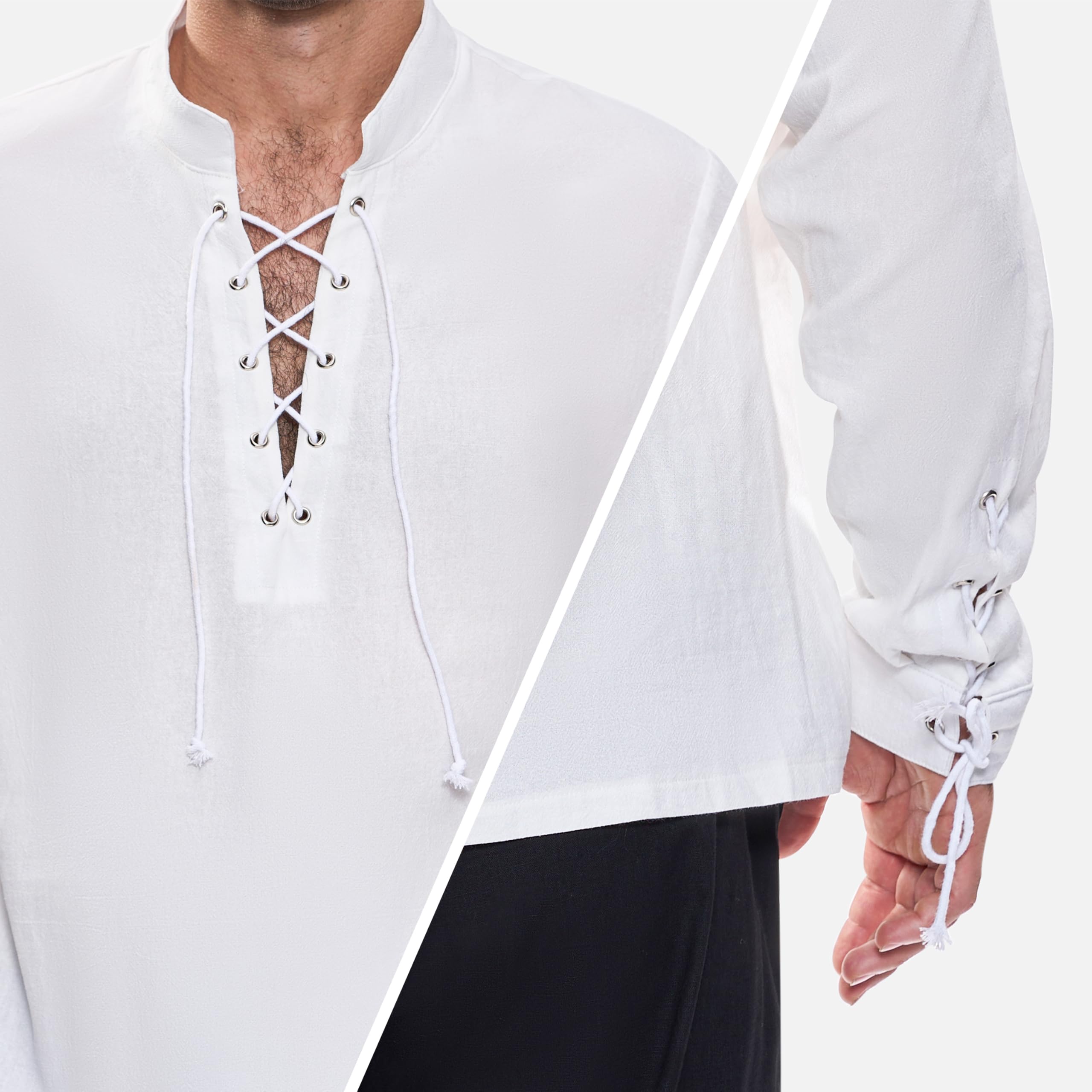 Chemise Pirate Médiévale Spooktacular - Costume Halloween Homme - 5