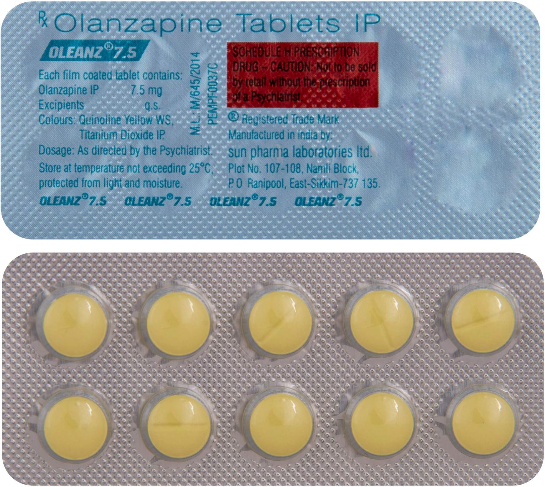 Oleanz 7.5 - Strip of 10 Tablets