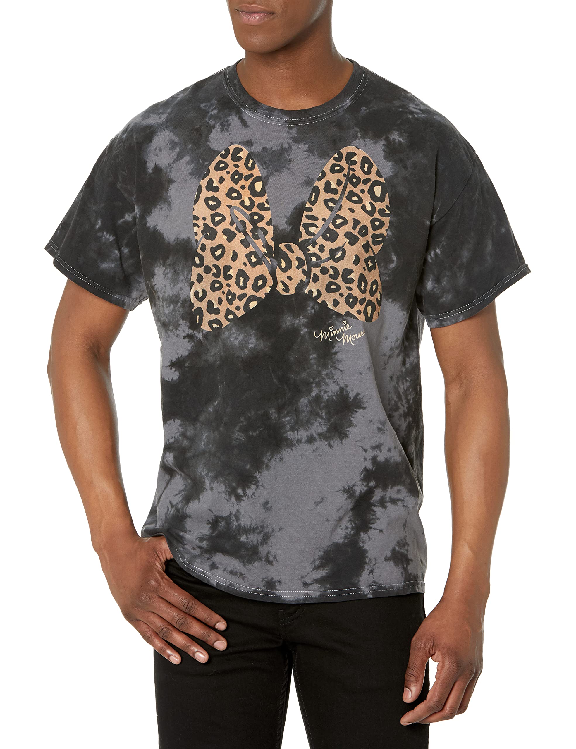 Disneymens Animal Print Bow T-Shirt