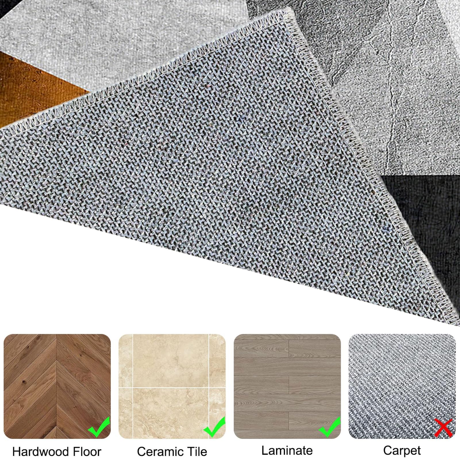 Tappeto Salvapavimento Tappeto Sedia Ufficio Antiscivolo Ufficio Protettore del Pavimento Tappeto per Sedia con Ruote Tappeto Sedia Gaming Pavimenti per Parquet e Pavimenti Duri 90 x 120 cm