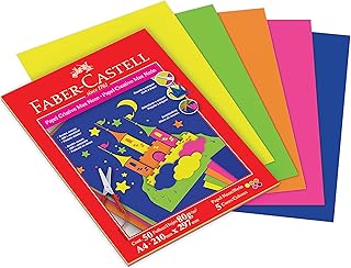 Bloco Criativo Max Neon 80gr A4, Faber-Castell, Mista, 50 Folhas