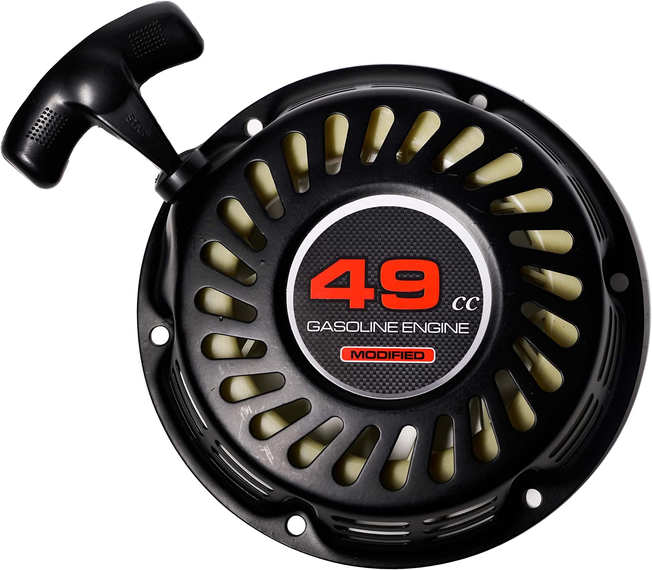 Pull Start w/ 49cc stciker for Monster Moto 80cc 2.8 hp, Mega Moto 105cc Mini Bike, Coleman RB100 Reaktree RT100, Motovox MBX 10, MM-K80R Mega Max Go Kart, 152-3 3.5HP Engine Parts