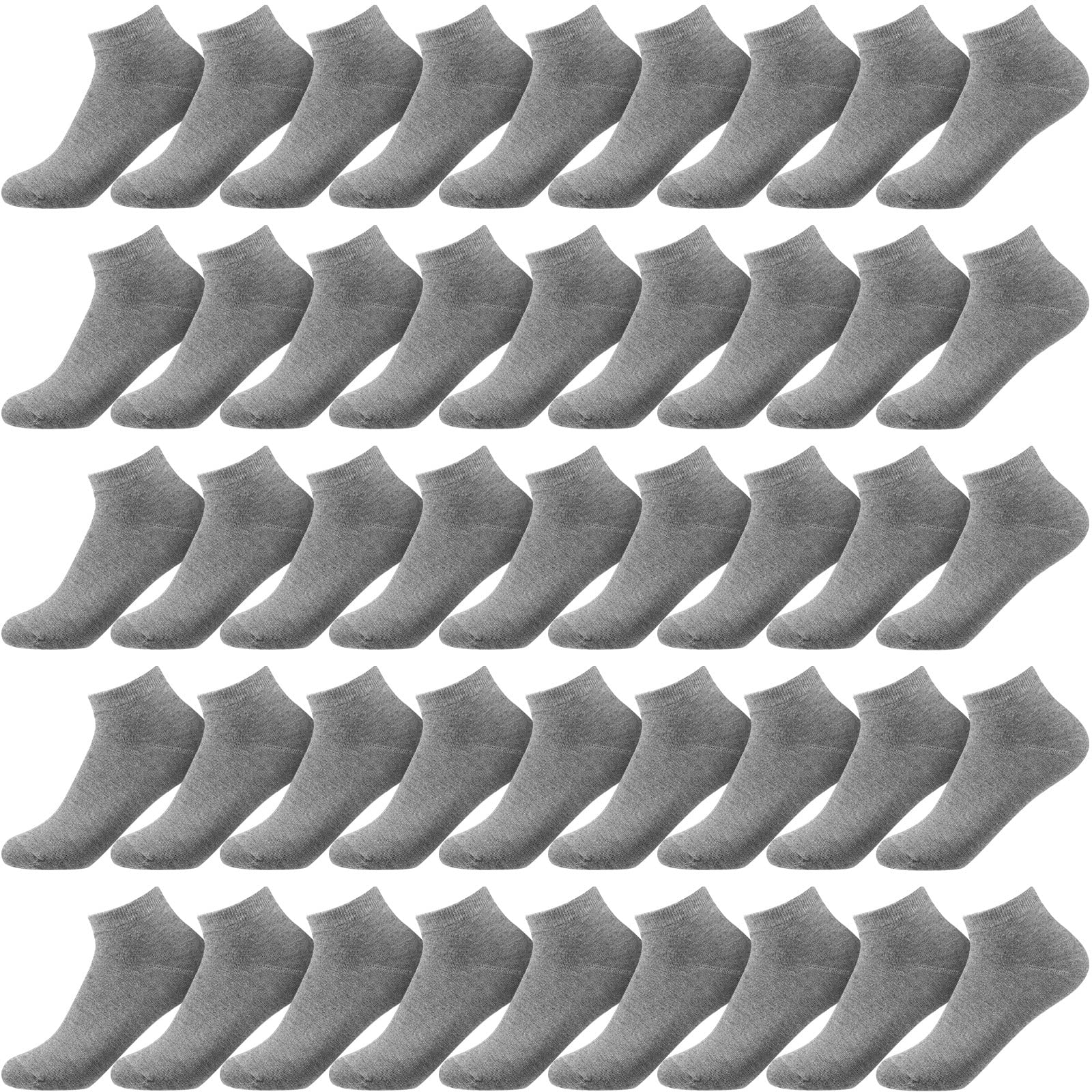 Syhood 60 Pairs No Show Socks Bulk Low Cut Socks for Men