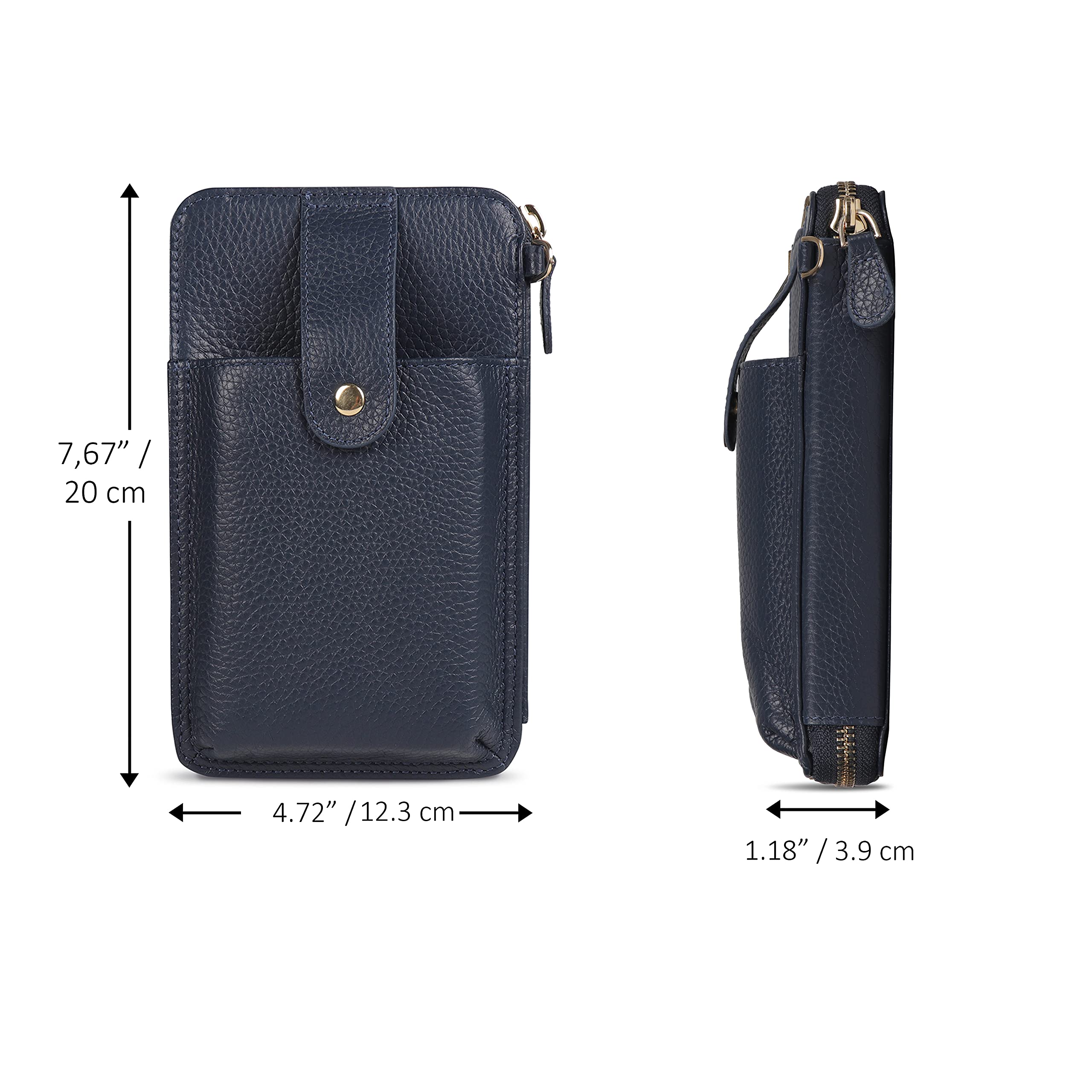 Otto Angelino - OTTANA Genuine Leather Handbag – Unisex (Blue)