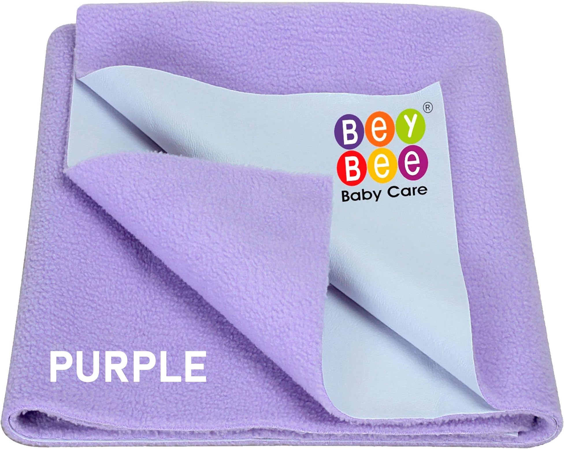 BeyBee Qwick Dry Waterproff Baby Bed Pad Medium 100x70cm Voilet