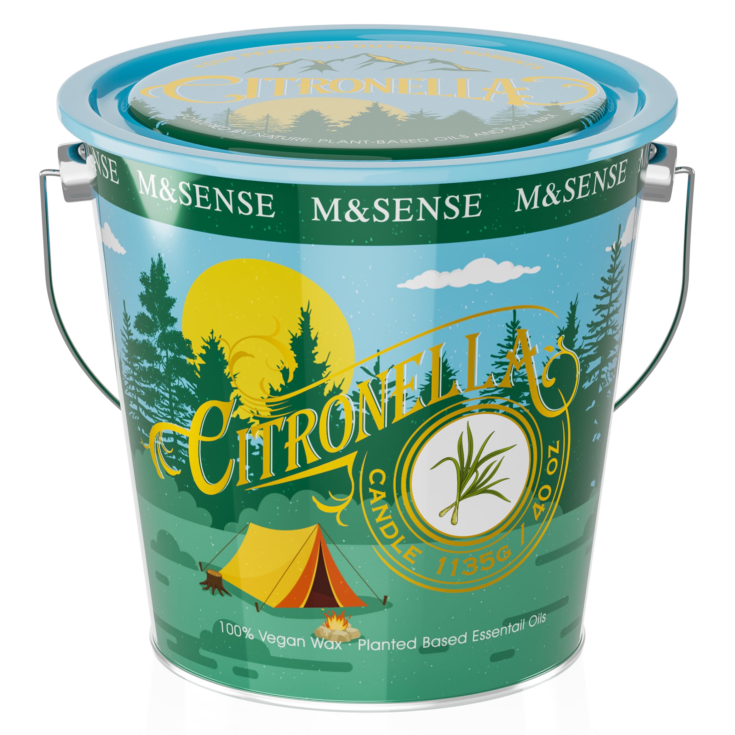 M&SENSE 40oz Citronella Candle