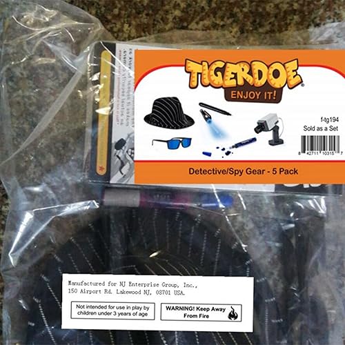 Miniatura 4 de Tigerdoe Disfraz de detective, equipo espía para niños, disfraz, accesorios de disfraz de espía (4 piezas)