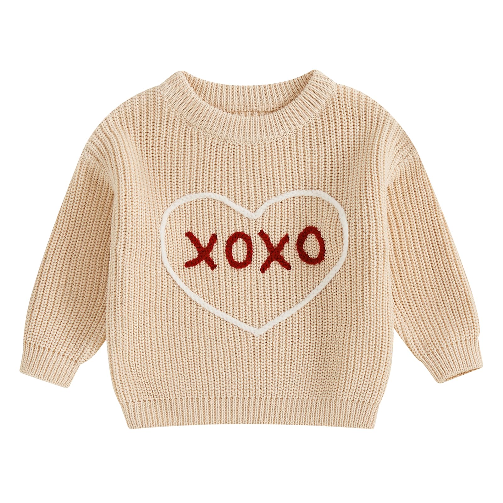 LSFYSZD Toddler Baby Girls Boys Halloween Pumpkin Sweaters Long Sleeve Crew Neck Winter Warm Knitwear Pullover Jumpers Top — view 142
