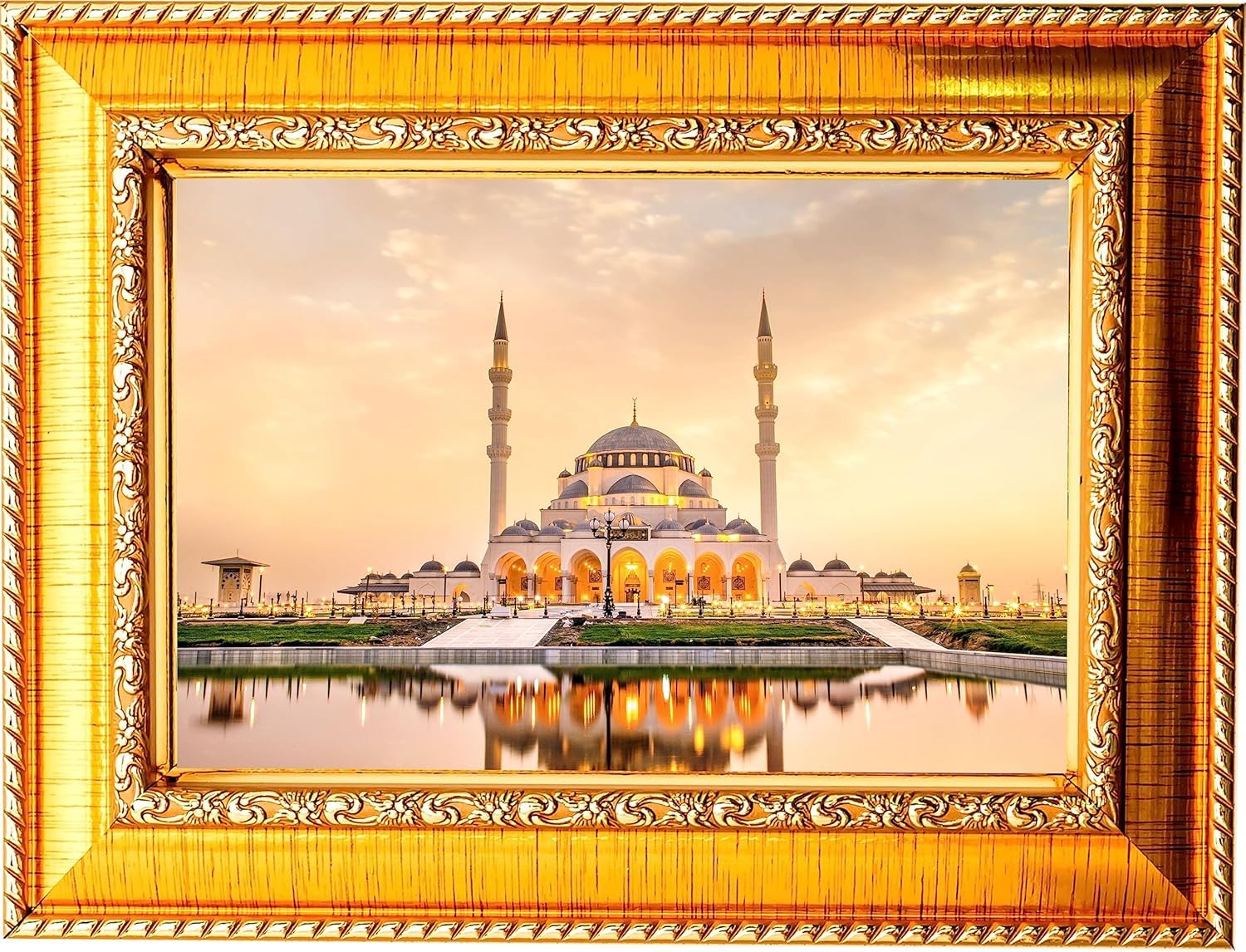 Cadre photo Makka Madina 20,3x30,5 cm avec impression laminée supérieure