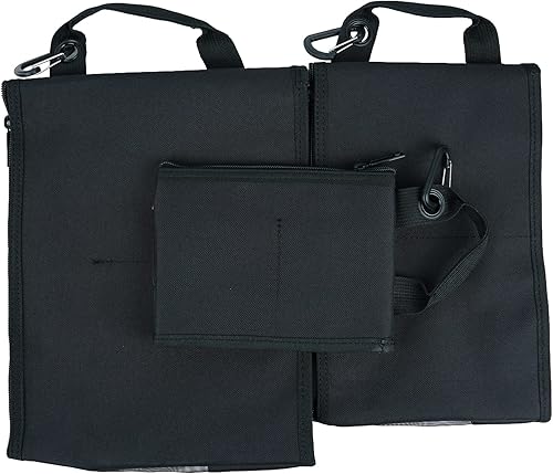 Miniatura 6 de KUNN Bolsa de herramientas pequeña de lona, 3 piezas de alta resistencia con cremallera, organizador de herramientas multiusos con mosquetón, 3