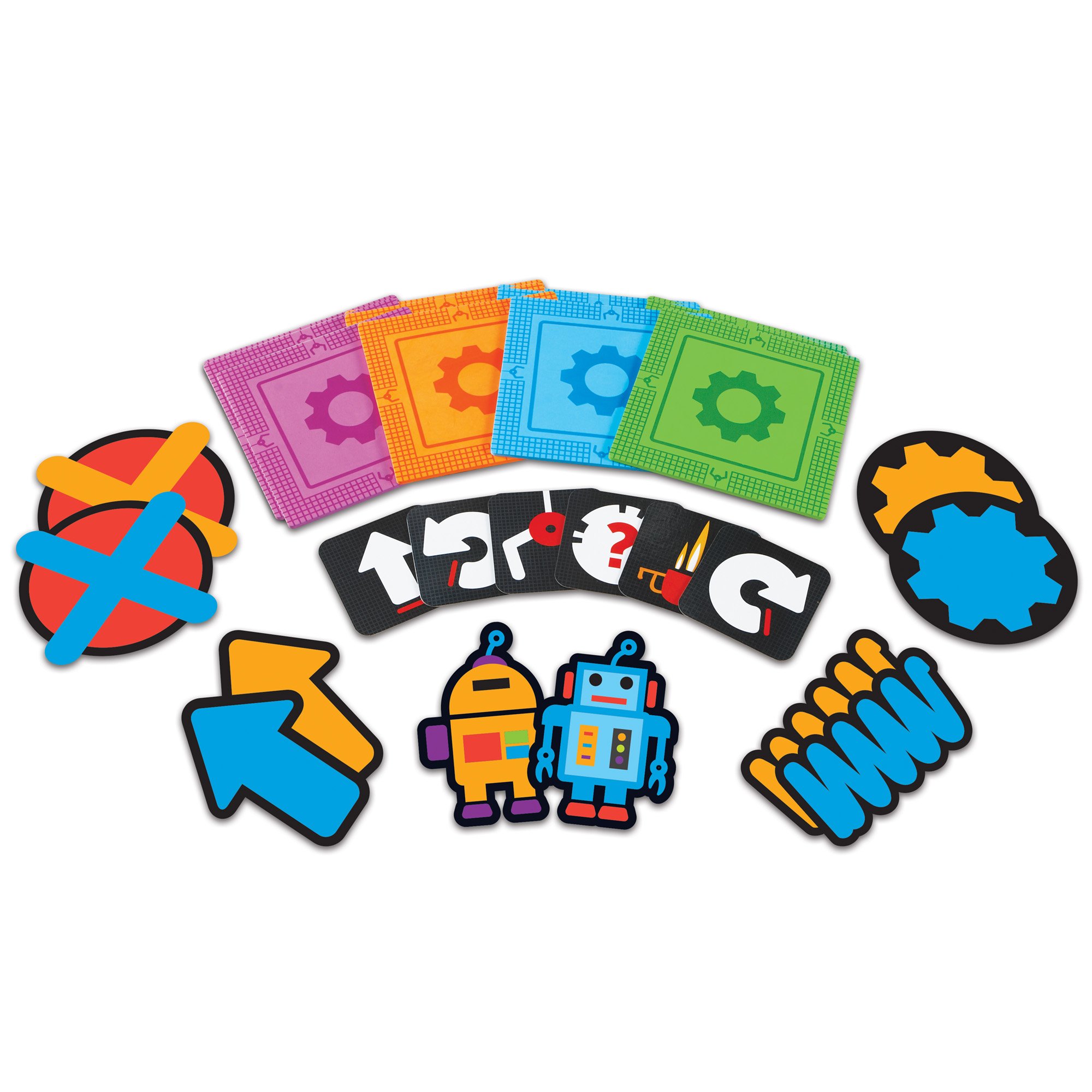 Learning Resources Let’s Go Code! – Juego de Codificación Infantil No Digital – Alfombrillas y Tarjetas para Aprender Direcciones – A Partir de 5 Años – Juego Educativo Stem