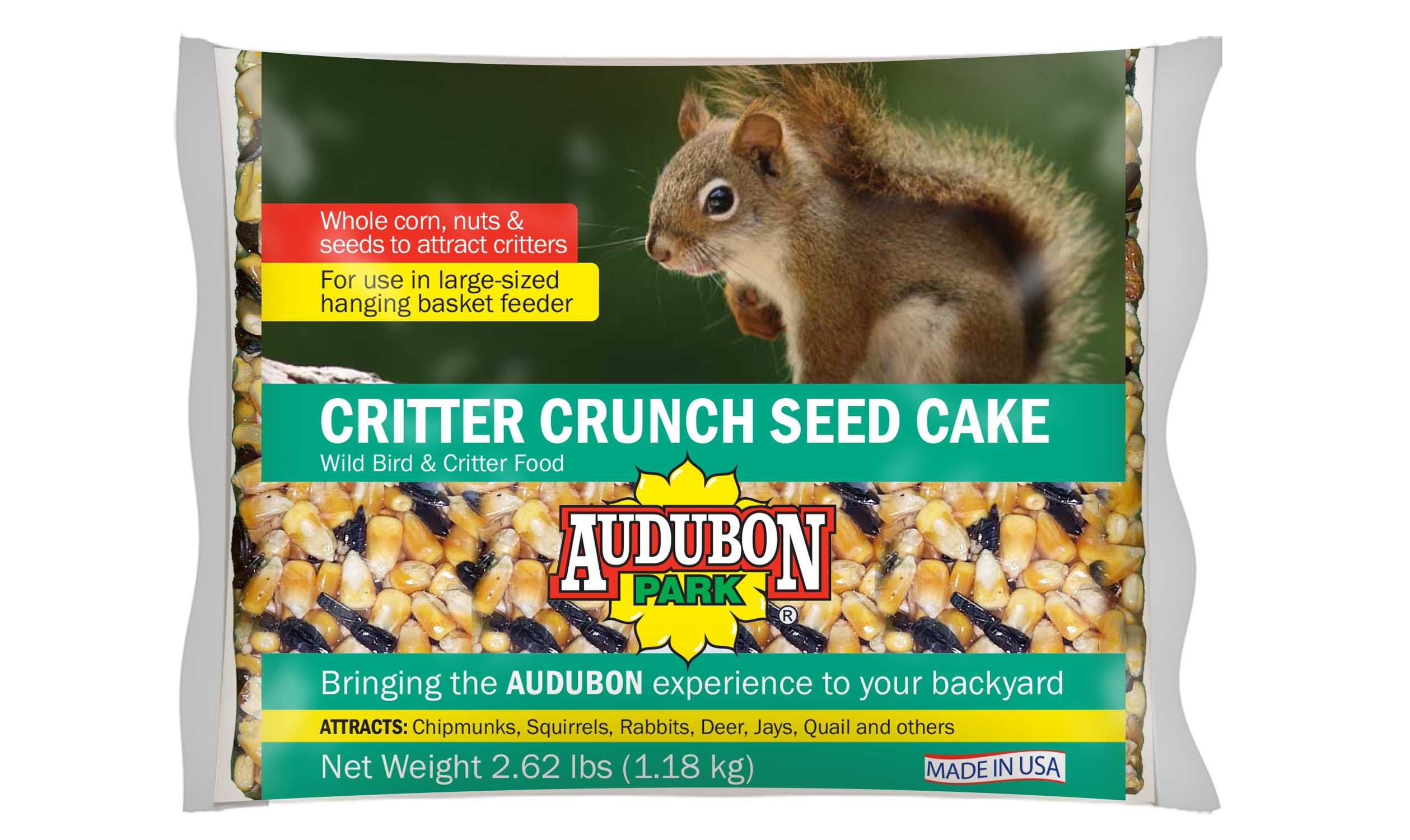 Audubon Park 11933 Critter Crunch Seed Cake, 1-Pack