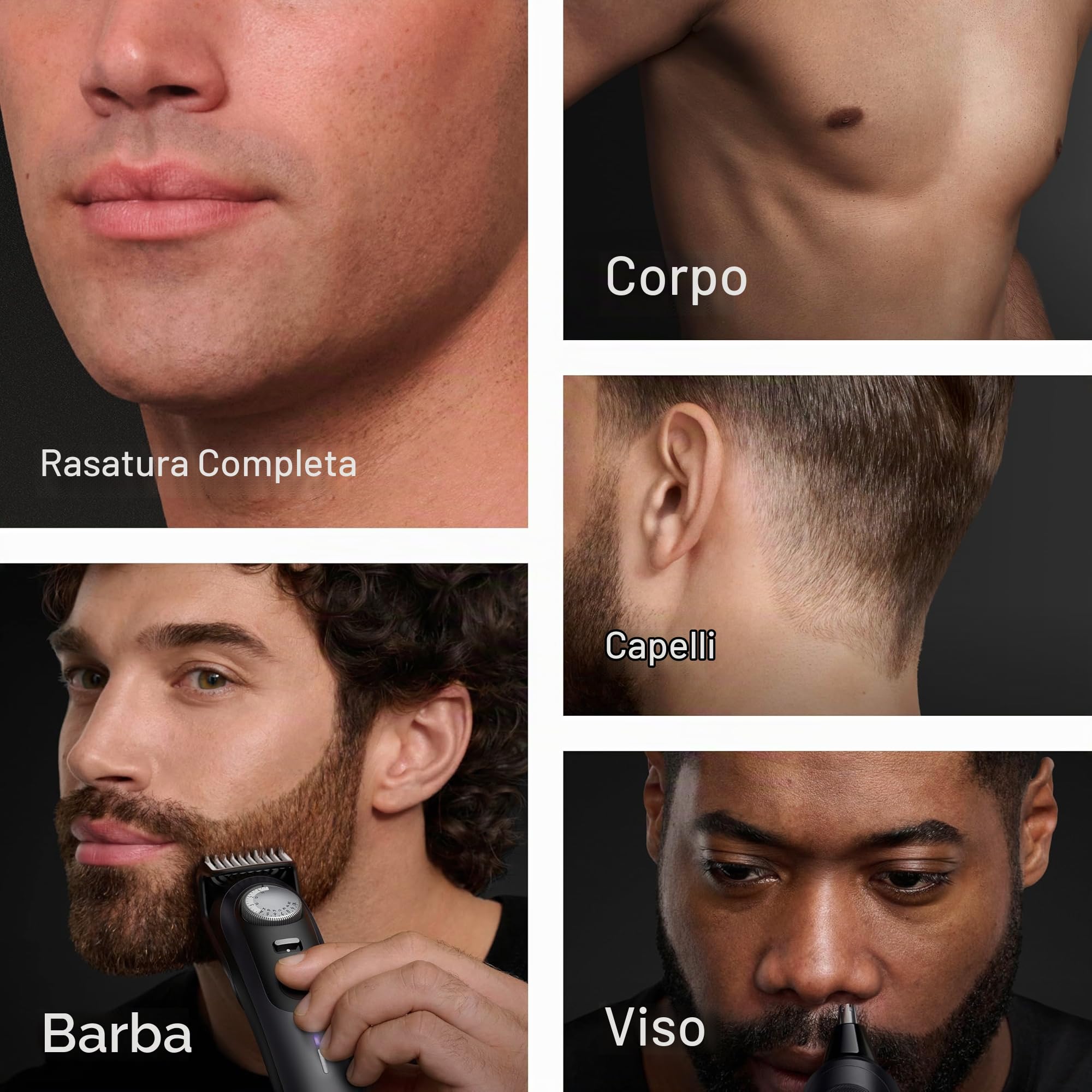 Braun Serie 9 PRO All-in-One Kit per la cura della barba e del corpo, da uomo, con rasoio Gillette Labs, AIO 9555
