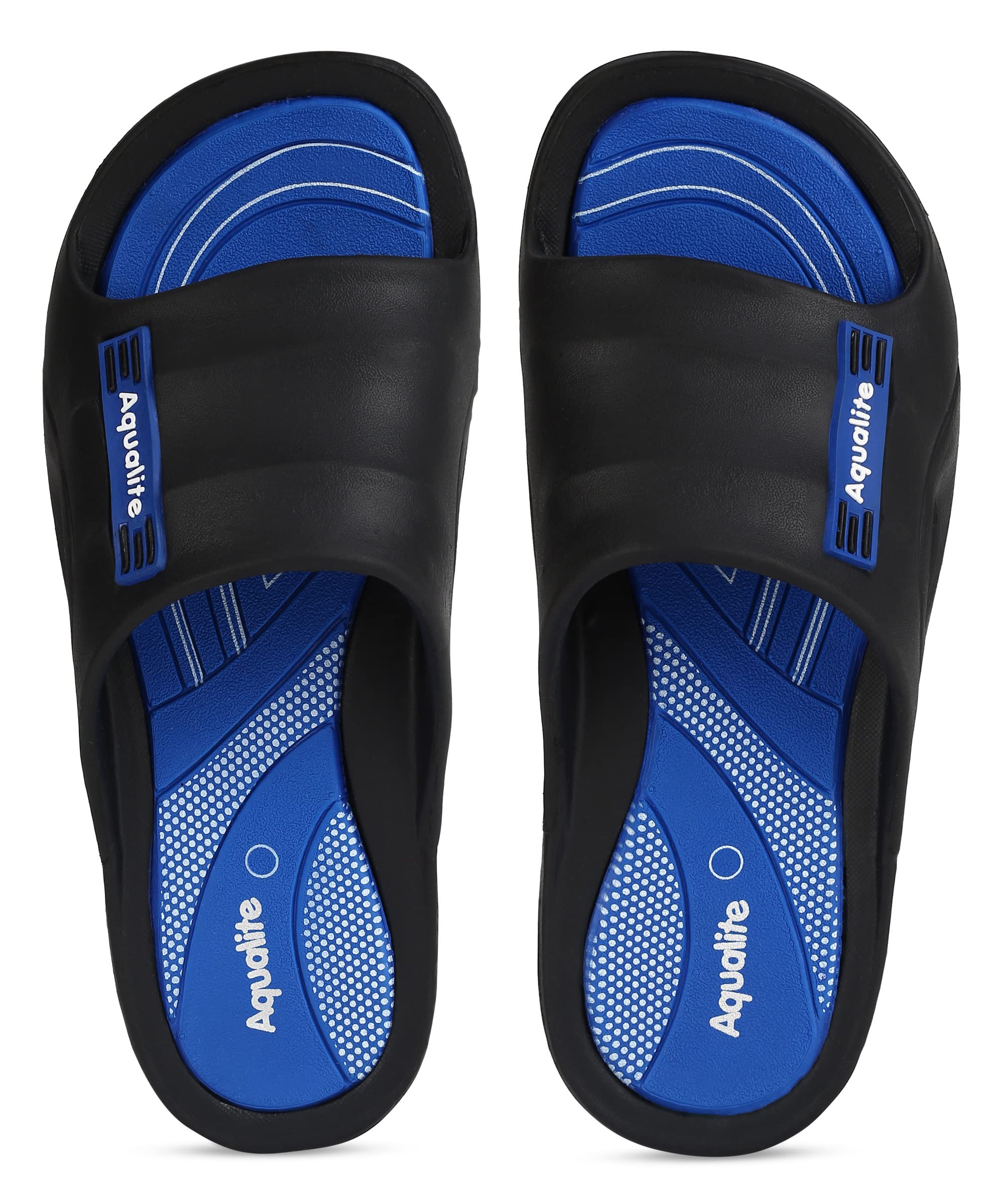 Aqualite Sliders for Men|| Comfort Trendy Stylish Fashionable Slippers for Men||Flip Flops for Men||Slides for Men, Blue, UK 10 (B0BY2KZ67L) Amazon Price History, Amazon Price Tracker