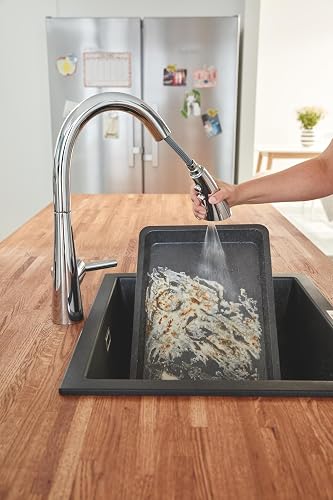 GROHE Mitigeur Monocommande de Cuisine Zedra, Douchette Extractible 3 Jets, Chrome, 32294002 (Import Allemagne) - 12