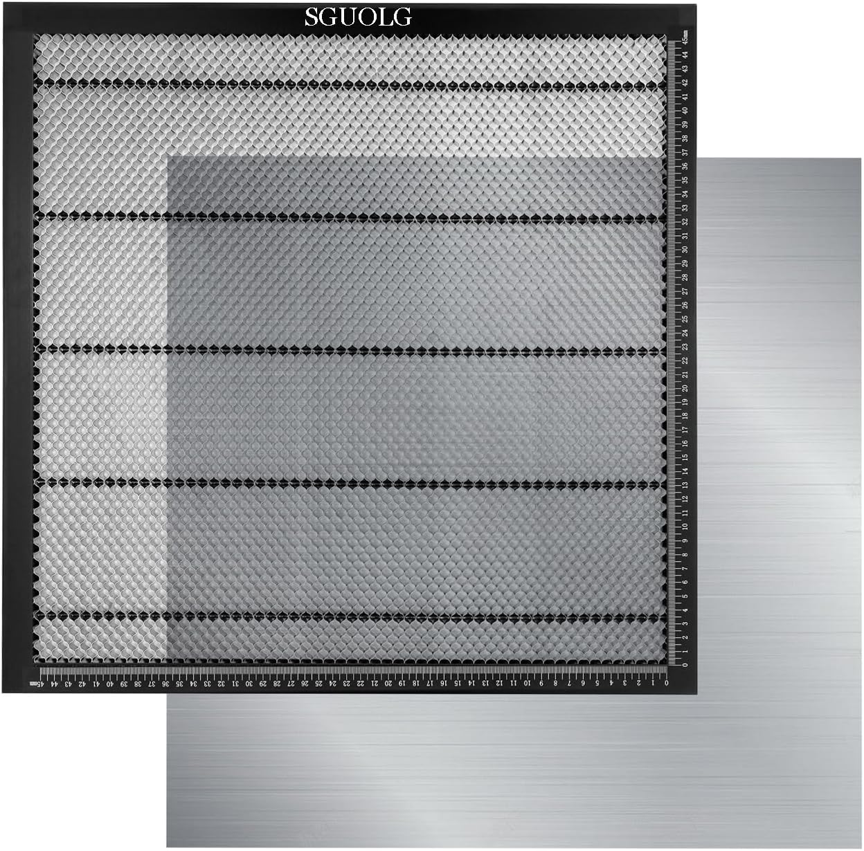 SGUOLG K50 Honeycomb Laser Bed, Laserbed, Large Aluminum Honeycomb Working Table, Honeycomb Board, Desktop-Protect and Fast Heat Dissipation for Laser Engraver Cutting Machine, 19.68 x19.68 inch