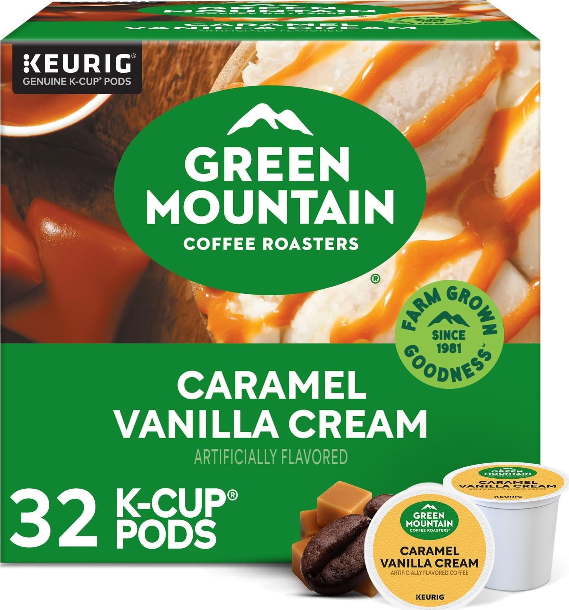Amazon.com: Green Mountain Coffee Roasters Caramel Vanilla Cream