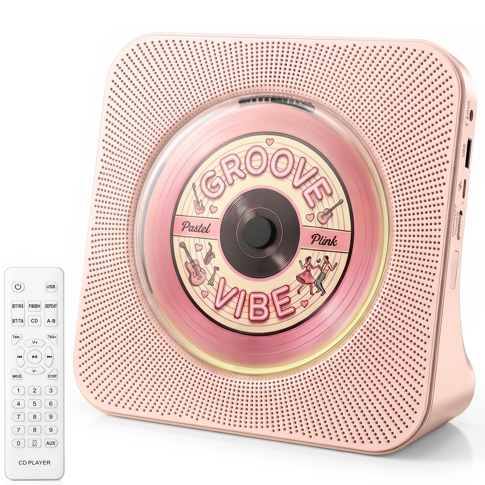 Gueray CD Player Portable Bluetooth Desktop CD Players for Home