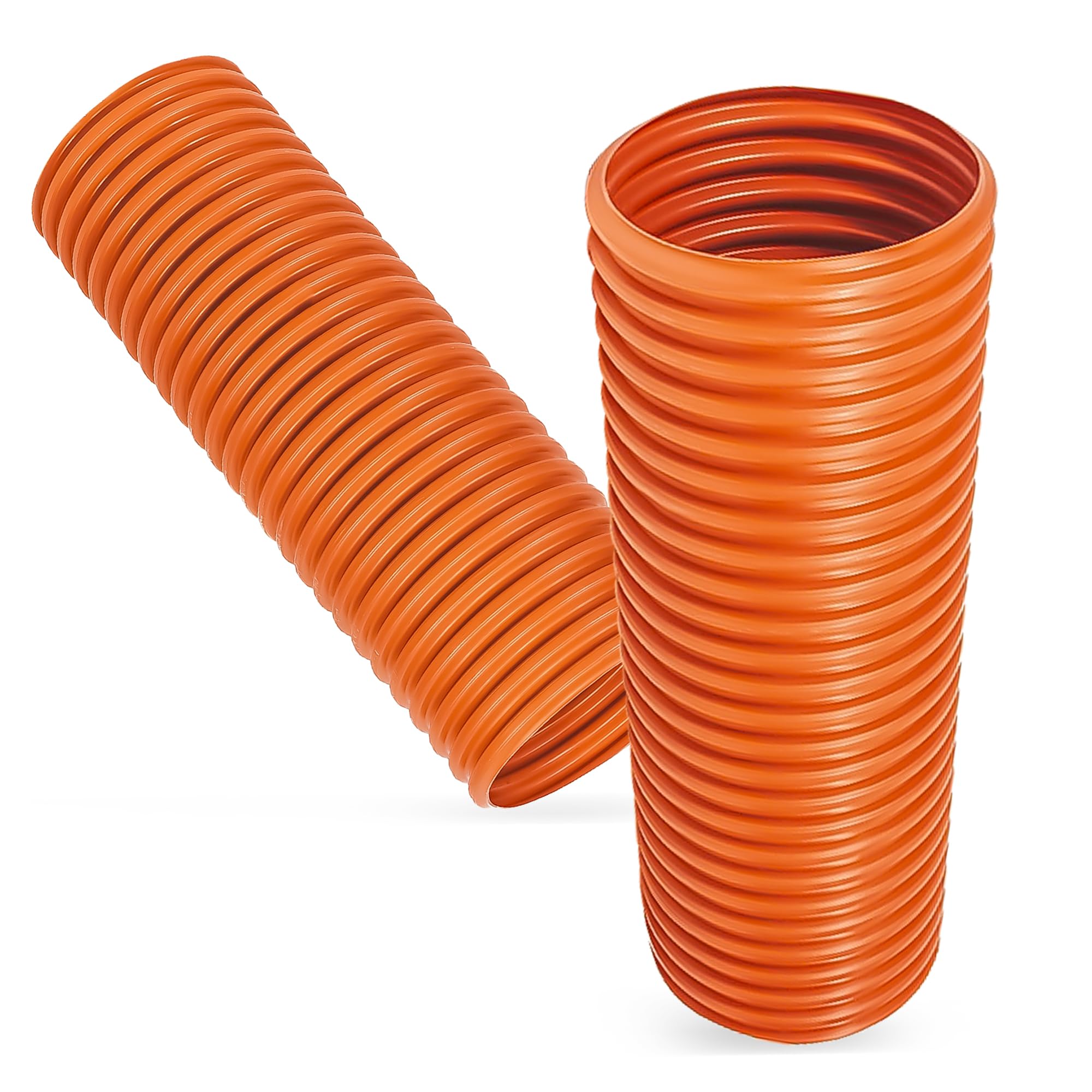 Instalguru - Tubo de alcantarillado ondulado DN315 kg, color naranja, polipropileno, 1000 mm