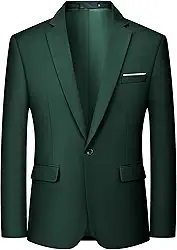 Blazer masculino de um botão, casual, cor sólida, jaqueta slim fit, leve, esportiva, blazers