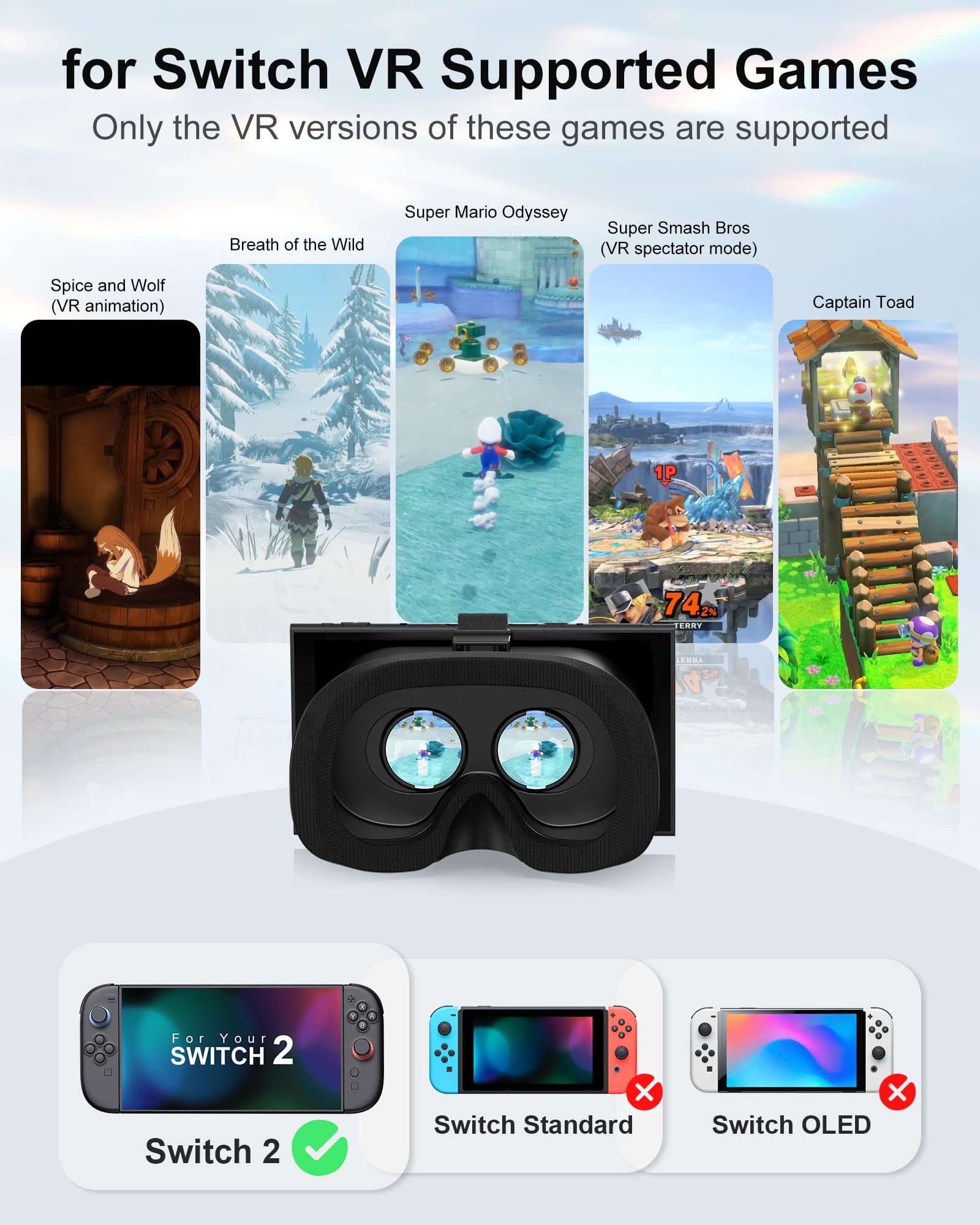 Amazon.co.jp: STARTRC GAMES ゲーム機用アップグレード版VRヘッド