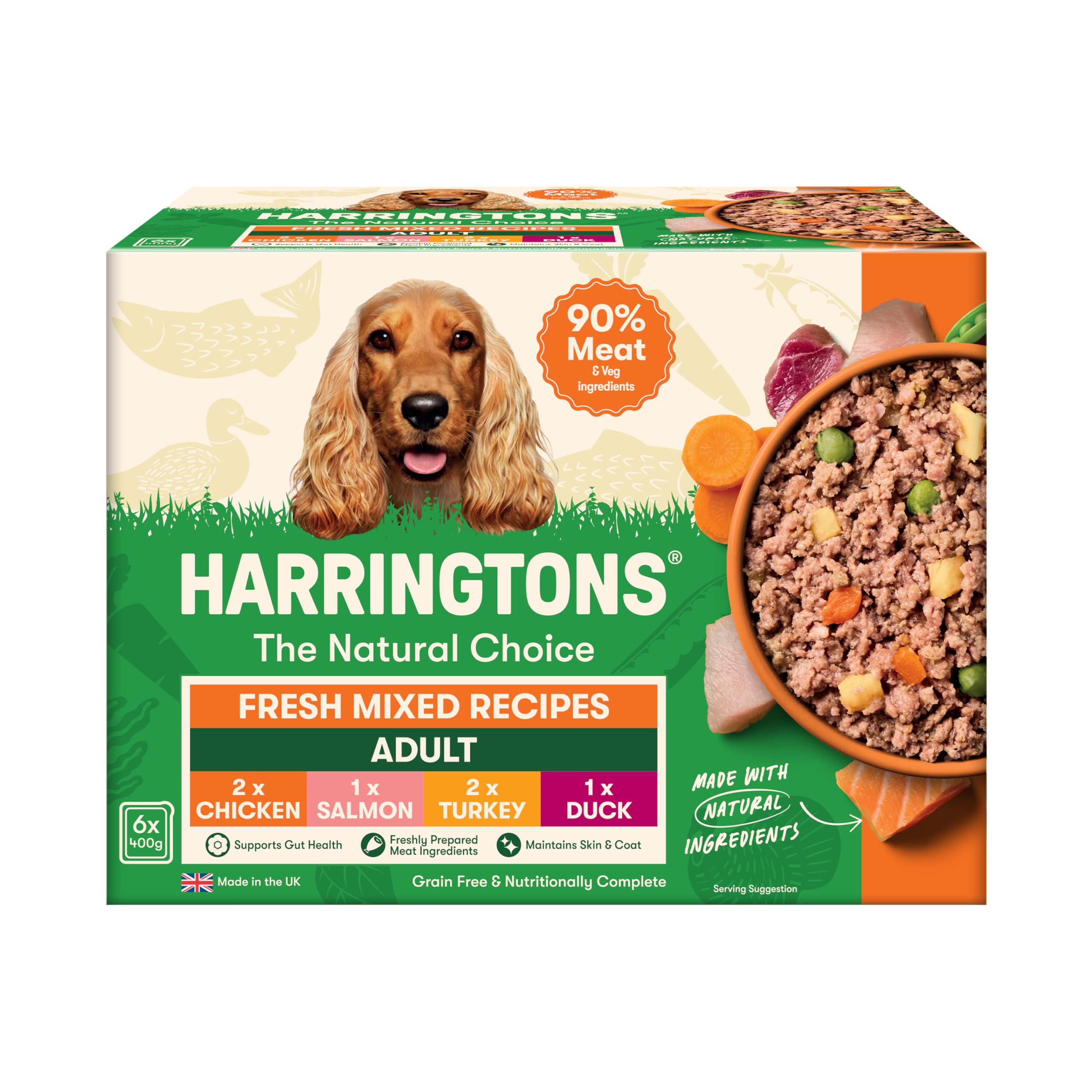 Harringtons Wet Dog Food Mixed Flavour Multipack 400g