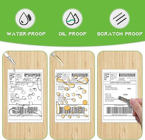 Miniatura 4 de MFLABEL Etiquetas de envío térmicas directas 4x6 - 32 rollos de 450 etiquetasrollo, compatibles con Zebra 2844ZP450ZP500ZP505, envío