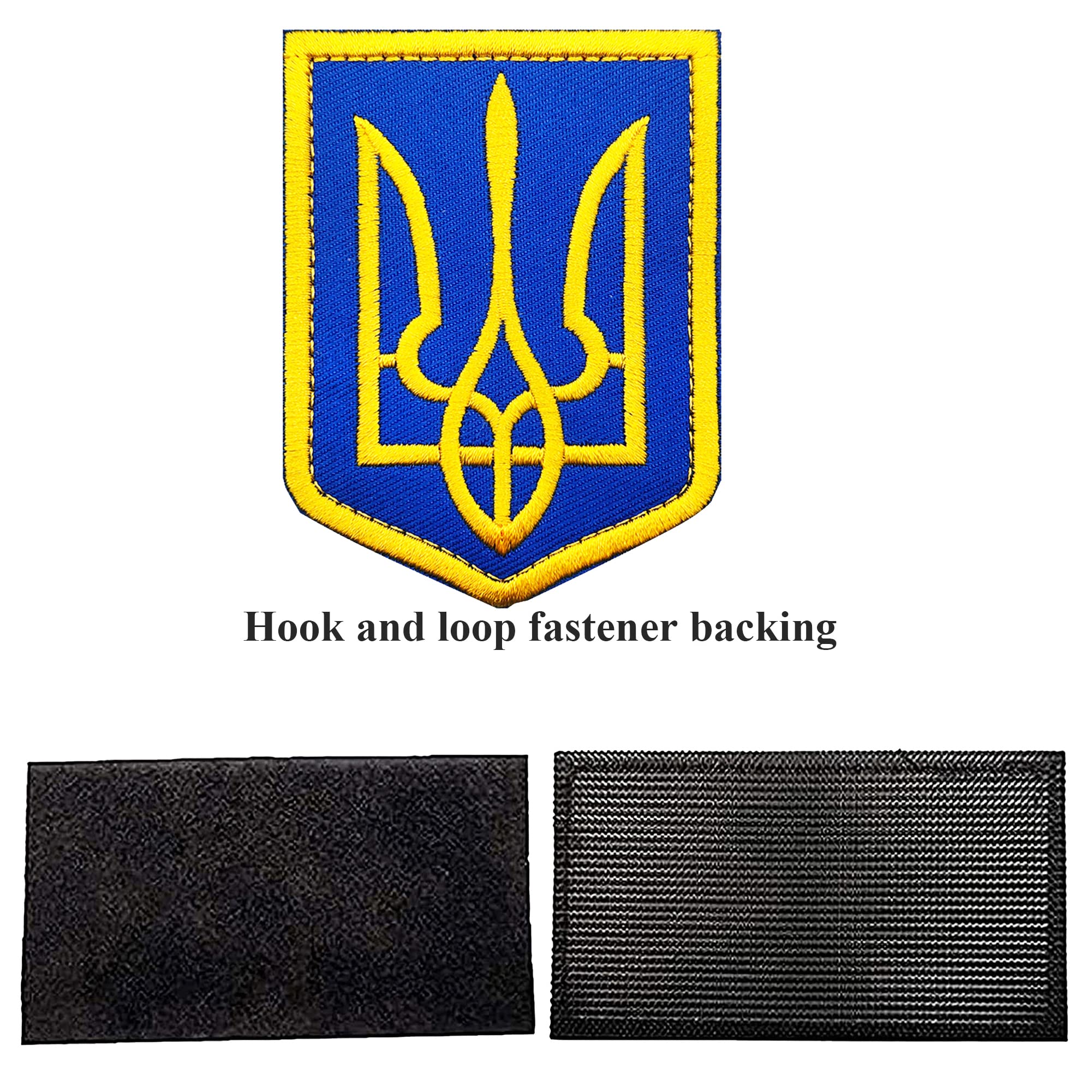 Bandiera Della Danimarca 2 Pezzi Bandiera Ucraina Ricamata - Patches Militari Tattiche Con Hook & Loop Maglia Ucraina - Foto 13
