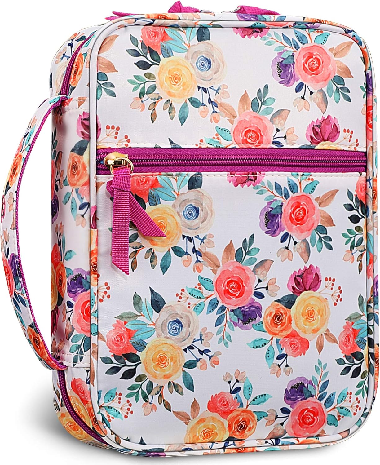 FINPAC Bible Cover, Carrying Book Case Church Bag Bible Protective with Handle and Zippered Pocket, Perfect Gift for Men Women Father Kids (Gray) : Office Products