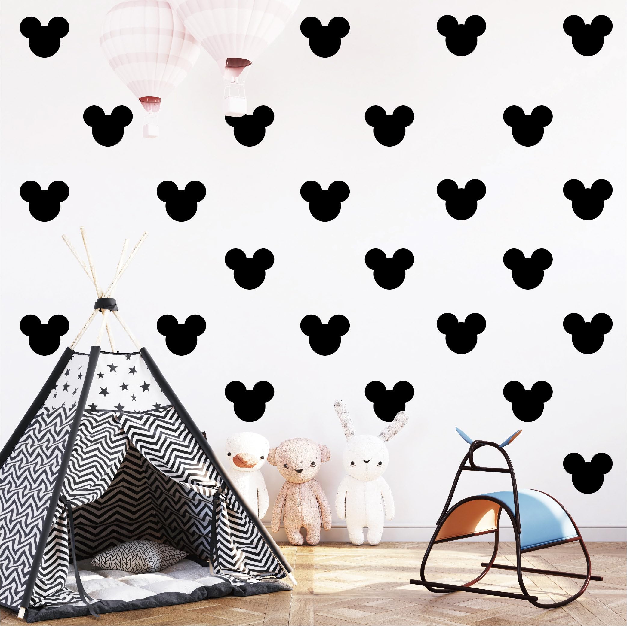 10 Sheet Mouse Wall Sticker Mouse Decal for Bedroom Living Room Classroom, Playroom Decor Removable Wall Stickers